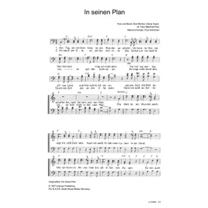 Produktbild des Artikels In seinen Plan (Noten - Download)