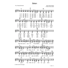 Produktbild des Artikels Beten (Noten - Download)