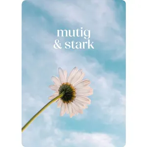 Produktbild des Artikels Postkarte - mutig & stark (Schreibwaren)