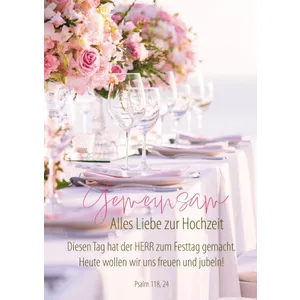 Produktbild des Artikels Faltkarte "Gemeinsam" - Hochzeit (Schreibwaren)