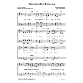 Produktbild des Artikels Jesus, du allein bist genug (Noten - Download)