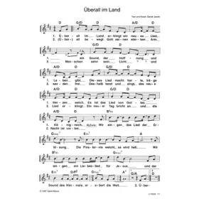 Produktbild des Artikels Überall im Land (Noten - Download)