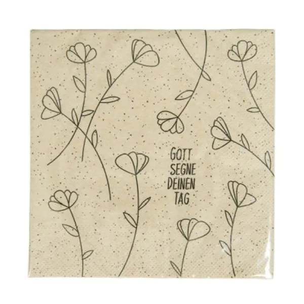 Produktbild des Artikels Servietten Öko "Gott segne Deinen Tag" ()