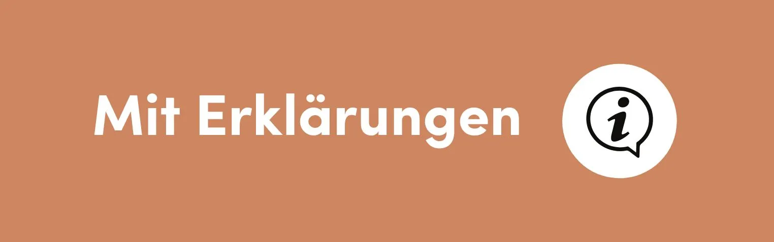 Mit Erklärungen