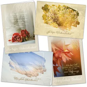 Produktbild des Artikels Faltkartenserie: Trauer 4 Stück (Schreibwaren)