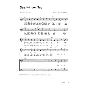 Produktbild des Artikels Das ist der Tag (Noten - Download)