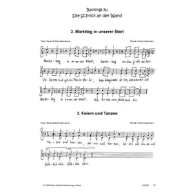 Produktbild des Artikels Die Schrift an der Wand (Noten - Download)