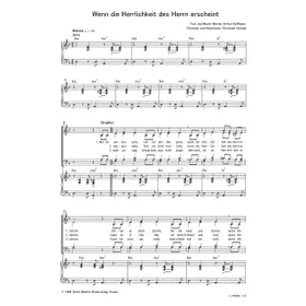 Produktbild des Artikels Wenn die Herrlichkeit des Herrn erscheint (Noten - Download)