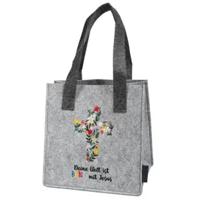 Produktbild des Artikels Geschenktasche "Deine Welt ist bunt mit Jesus" - Filz ()
