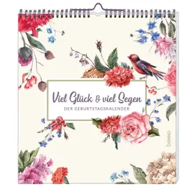 Produktbild des Artikels Viel Glück & viel Segen - Geburtstagskalender (Kalender - Spiralbindung)