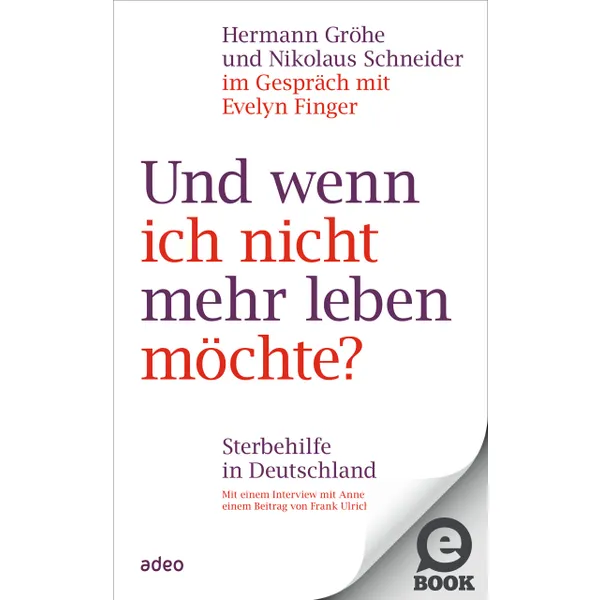 Produktbild des Artikels Und wenn ich nicht mehr leben möchte? (E-Book - ePUB Datei)