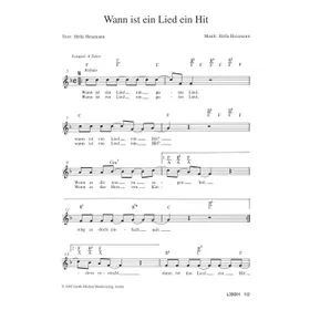 Produktbild des Artikels Wann ist ein Lied ein Hit (Noten - Download)