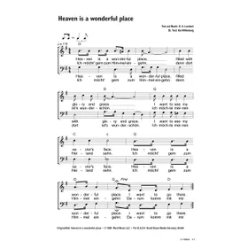 Produktbild des Artikels Heaven Is A Wonderful Place (Noten - Download)