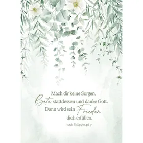 Produktbild des Artikels Postkarten: Mach dir keine Sorgen, 4 Stück (Schreibwaren)