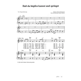 Produktbild des Artikels Dass du hüpfen kannst und springst (Noten - Download)