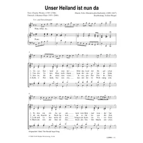 Produktbild des Artikels Unser Heiland ist nun da (Noten - Download)