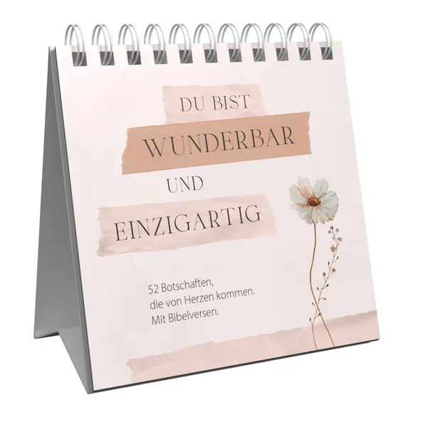 Produktbild des Artikels Du bist wunderbar und einzigartig – Aufstellbuch (Buch - Spiralbindung)