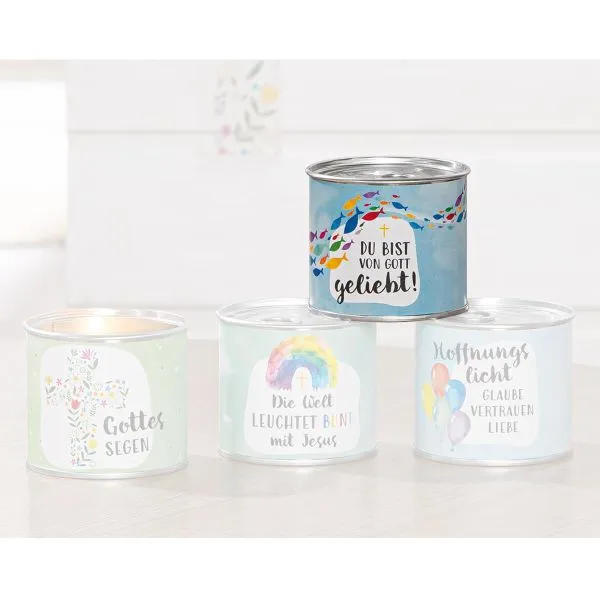 Produktbild des Artikels Duftkerze in Metalldose "Fische" ()