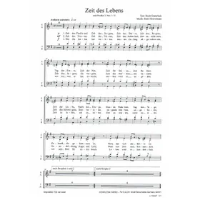 Produktbild des Artikels Zeit des Lebens (Noten - Download)