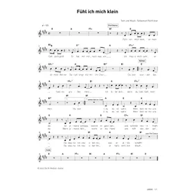 Produktbild des Artikels Fühl ich mich klein (Noten - Download)