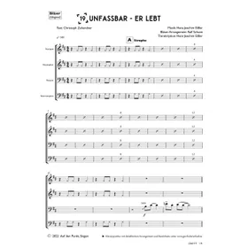 Produktbild des Artikels Unfassbar - Er lebt (Bläser) (Noten - Download)