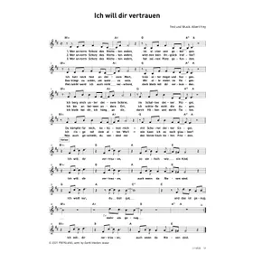 Produktbild des Artikels Ich will dir vertrauen (Noten - Download)