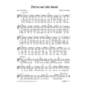Produktbild des Artikels Petrus war sein Name (Noten - Download)