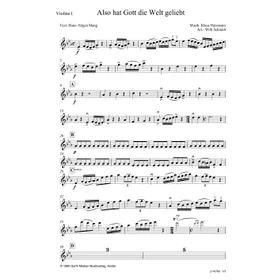 Produktbild des Artikels Also hat Gott die Welt geliebt (Violine 1) (Noten - Download)