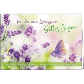 Produktbild des Artikels Faltkarte: Für das neue Lebensjahr Gottes Segen - Geburtstag (Schreibwaren)