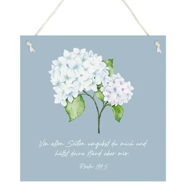 Produktbild des Artikels Deko-Schild „Hortensie“ ()