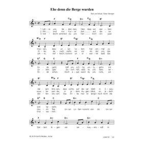 Produktbild des Artikels Ehe denn die Berge wurden (Noten - Download)