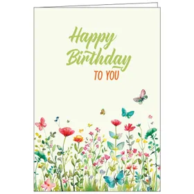 Produktbild des Artikels Faltkarte: Happy Birthday to you (Schreibwaren)