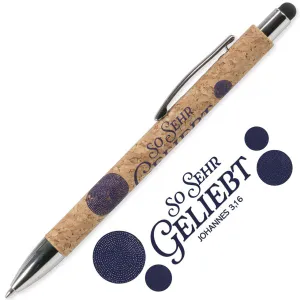 Produktbild des Artikels Kugelschreiber Kork "So sehr geliebt" (Schreibwaren)