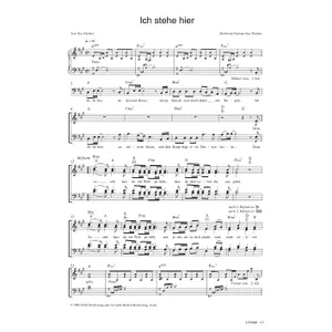 Produktbild des Artikels Ich stehe hier (Noten - Download)