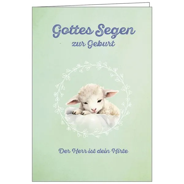 Produktbild des Artikels Faltkarte: Gottes Segen zur Geburt (Schreibwaren)