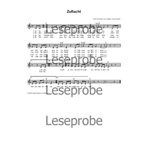 Produktbild des Artikels Zuflucht (Noten - Download)