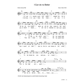 Produktbild des Artikels I Can Do No Better (Noten - Download)