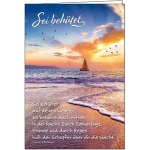 Produktbild des Artikels Faltkarte: Sei behütet - Geburtstag (Schreibwaren)