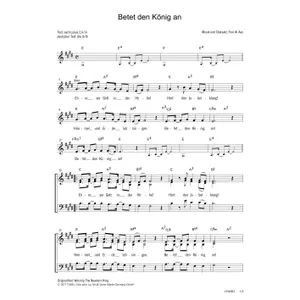 Produktbild des Artikels Betet den König an (Noten - Download)