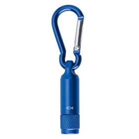 Produktbild des Artikels LED-Taschenlampe mit Karabiner "Ichthys" - blau ()