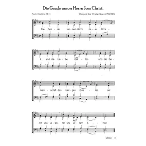 Produktbild des Artikels Die Gnade unsers Herrn Jesu Christi (Noten - Download)