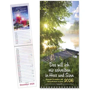 Produktbild des Artikels Das will ich mir schreiben in Herz und Sinn 2026 (Kalender - Spiralbindung)