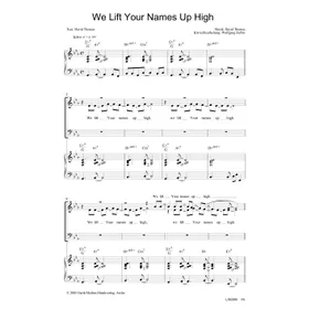 Produktbild des Artikels We Lift Your Names Up High (Noten - Download)