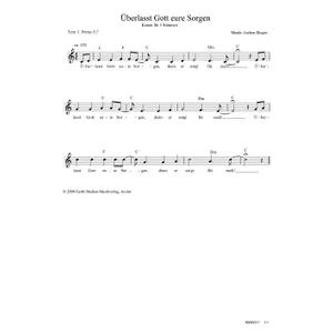 Produktbild des Artikels Überlasst Gott eure Sorgen (Noten - Download)