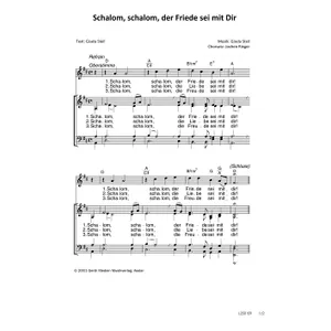 Produktbild des Artikels Schalom, schalom, der Friede sei mit Dir (Noten - Download)