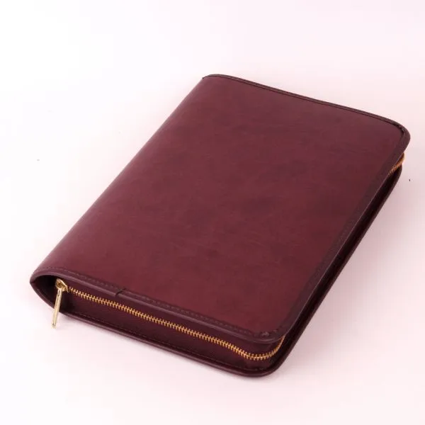 Produktbild des Artikels Bibelhülle Appleskin glatt m.Prägung Fisch 22x14,7x3,8 - rotbraun ()