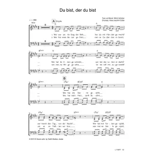 Produktbild des Artikels Du bist, der du bist (Noten - Download)