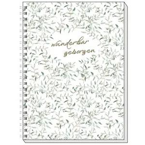 Produktbild des Artikels Memo Block A5: wunderbar geborgen (Gold-Edition) (Schreibwaren - Spiralbindung)