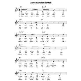 Produktbild des Artikels Adventskalenderzeit (Noten - Download)