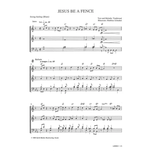 Produktbild des Artikels Jesus Be A Fence (Noten - Download)
